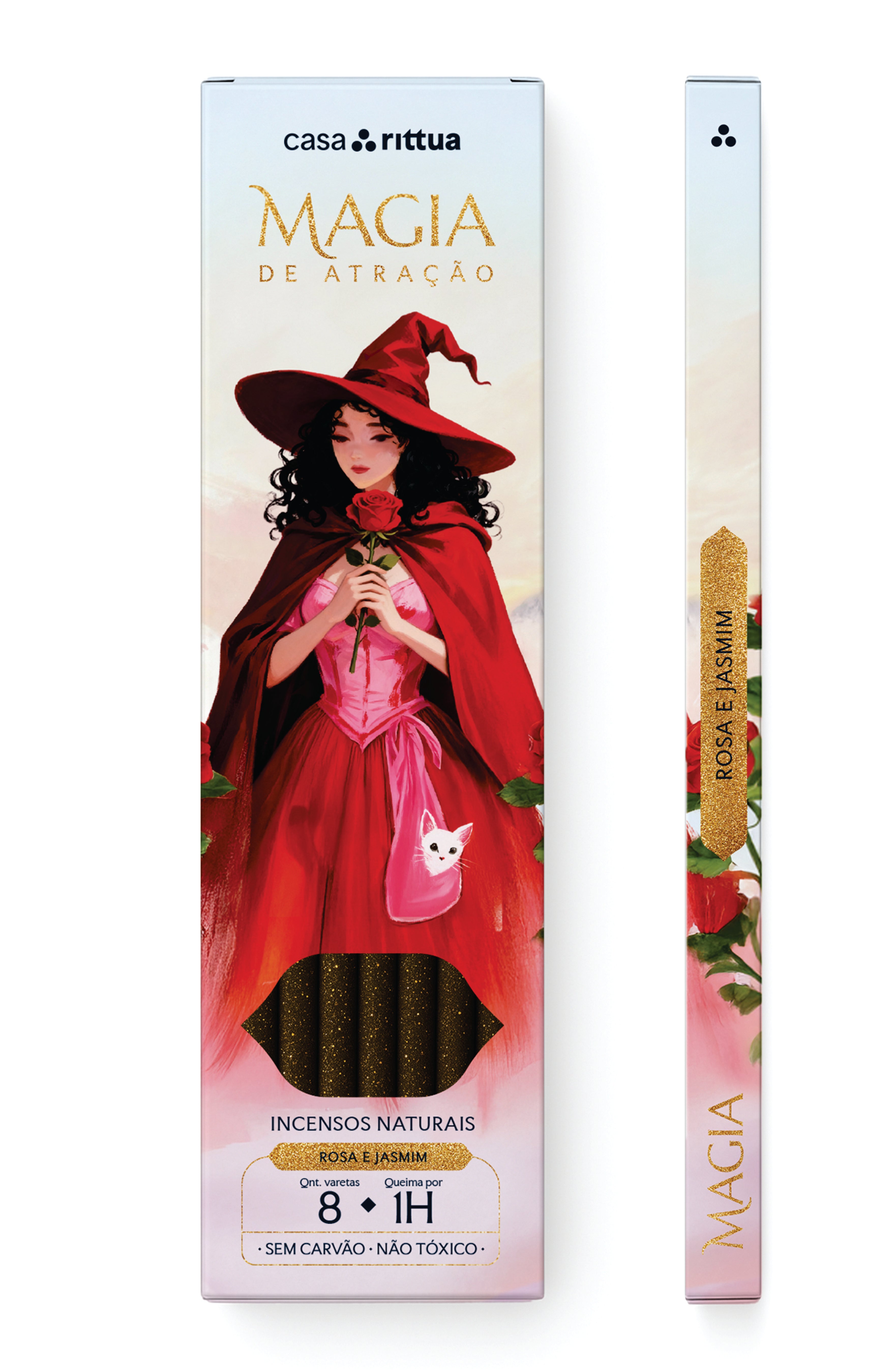 Incenso Magia de Atração - Rosa e Jasmim