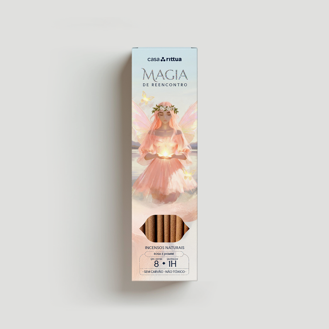 Incenso Magia de Reencontro Rosa e Jasmim