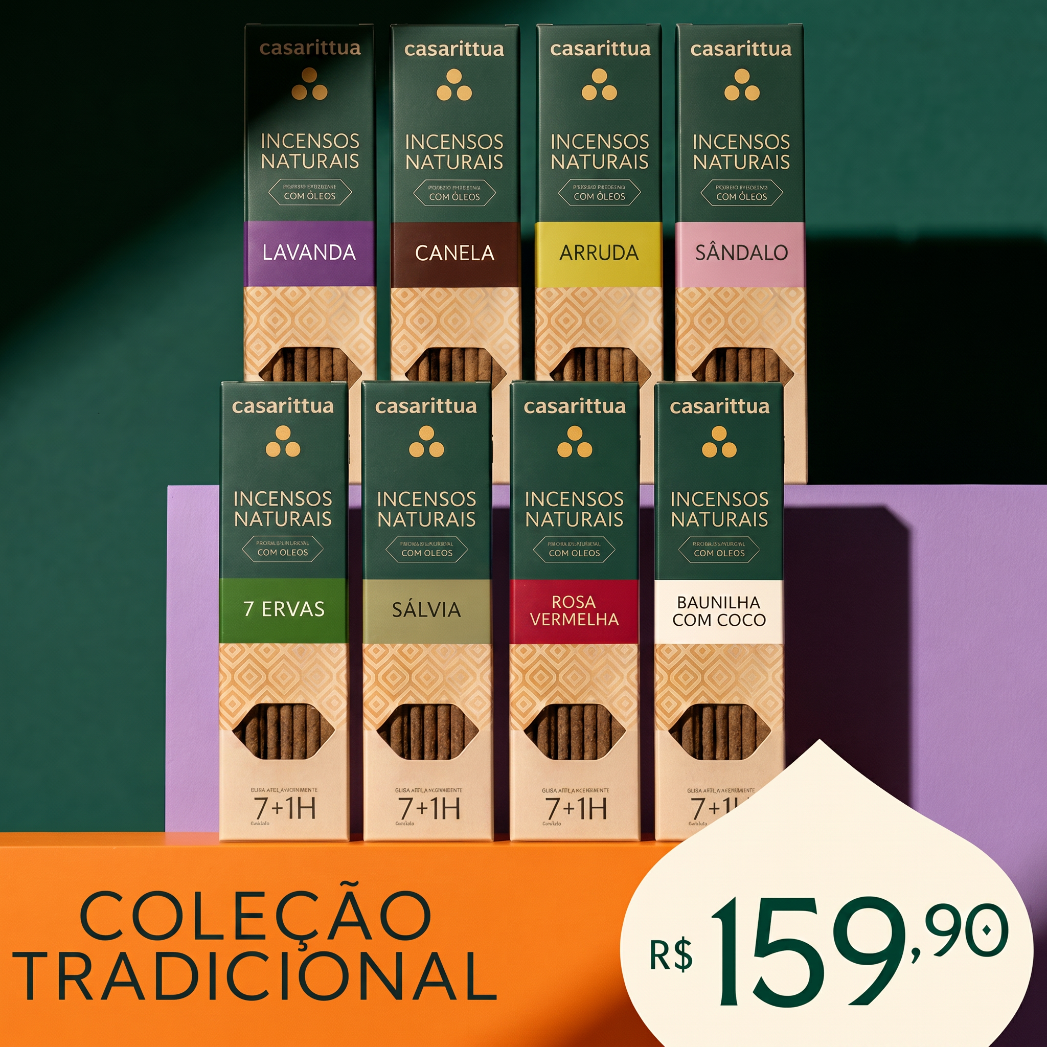 Coleção Tradicional Casa Rittua - 8 Aromas